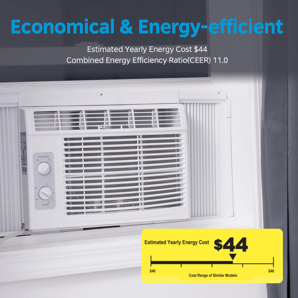 5000 BTU EasyCool Mechanical Small Window Air Conditioner
