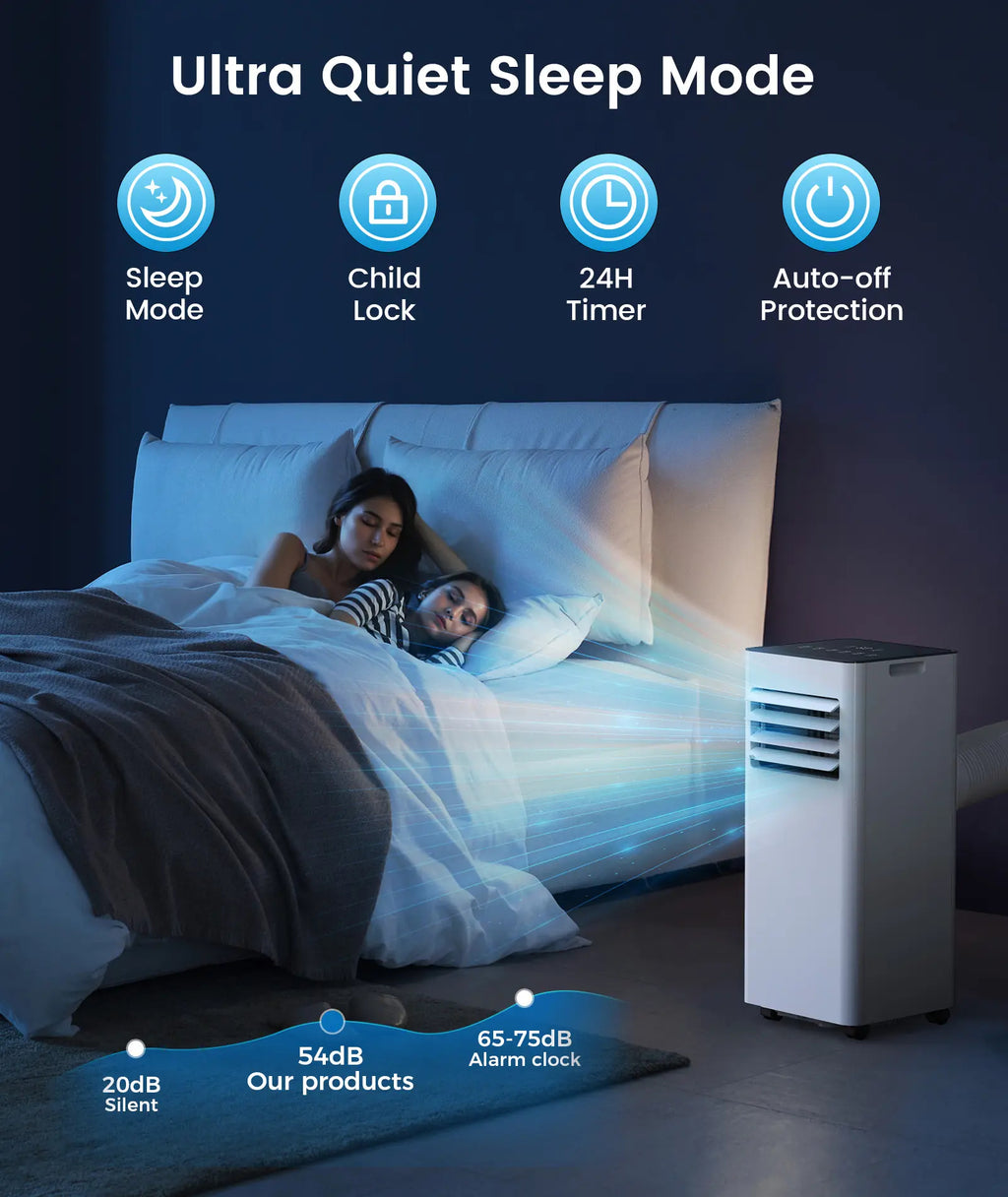 8,000/10,000 BTU Portable Air Conditioners Cool Up to 350/450 Sq.Ft